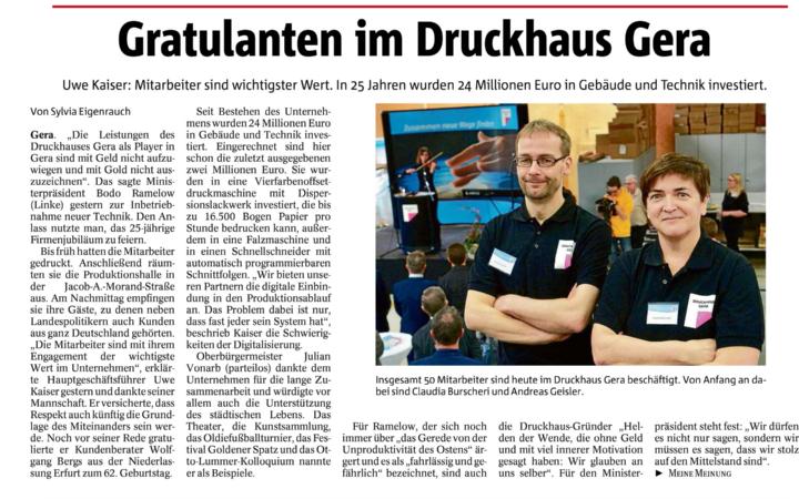 2_25 Jahre Druckhaus_Zeitung