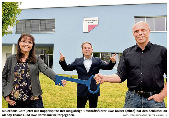 Druckhaus Gera jetzt mit Doppelspitze Druckhaus Gera jetzt mit Doppelspitze